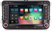 Voltario® 7 "Android 9.0 Autoradio met navigatie, bluetooth en DVD. Autonavigatie voor Golf Tiguan Jetta en Seat Eos Polo
