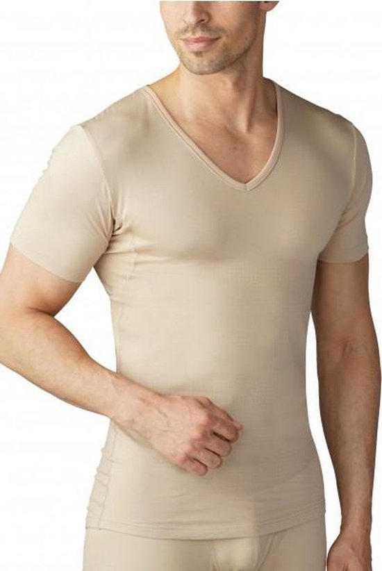 Mey Eronderhemd V-hals Shape Dry Cotton 46058 - Heren - XXL - beige