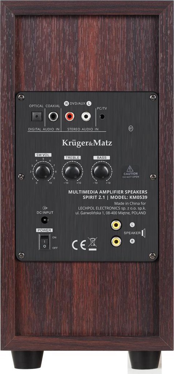 Krüger&Matz - KM0539 - Actief luidspreker systeem “spirit 2.1” - bluetooth van Krüger&Matz — afbeelding 4