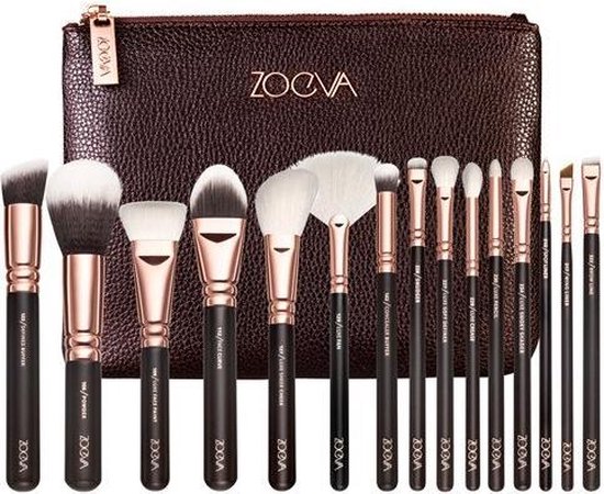 ZOEVA - Luxe 15-delige make-up kwastenset - Rose Golden - Make-up kit -  Cadeautip -... | bol.com