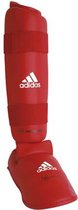 adidas WKF Scheenbeschermer met Verwijderbare Voet Rood Large