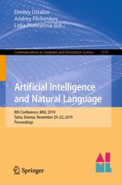Communications in Computer and Information Science 1119 - Artificial Intelligence and Natural Language