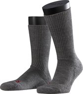 FALKE Walkie Ergo ademend hoge kwaliteit verwarmend thermo met elastiek warme dikke trekking hoog lang Merinowol Grijs Unisex sokken - Maat 44-45