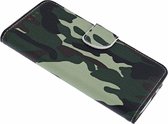 Samsung Galaxy A7 (2018) Camouflage Boek hoesje met Pasjesruimte