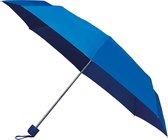 Opvouwbaar paraplu - handopening paraplu - Stevig paraplu met diameter van 100 cm - licht blauw