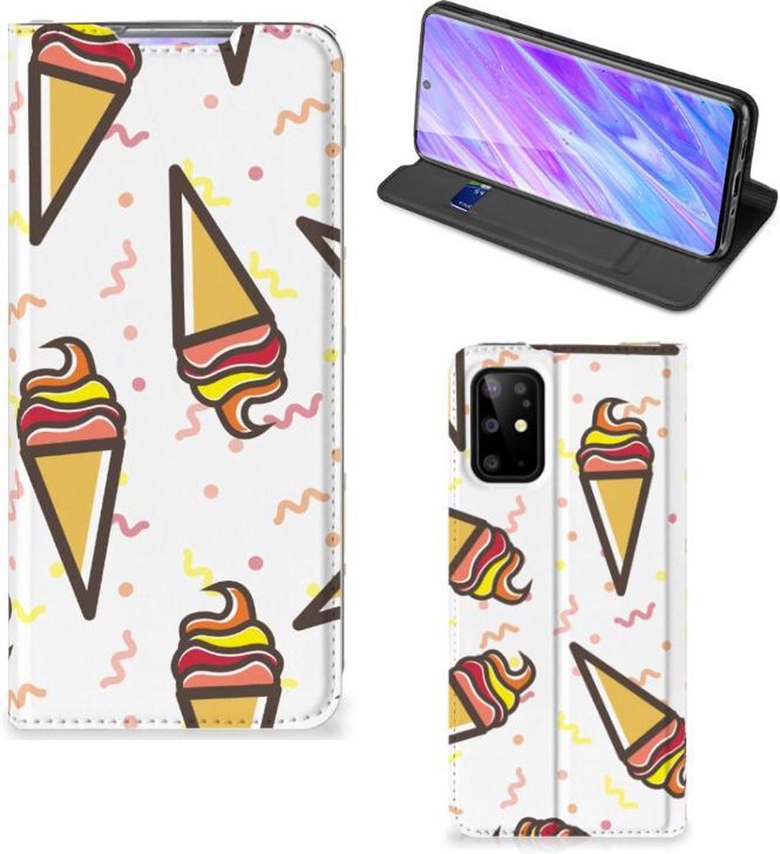 Samsung Galaxy S20 Plus Flip Style Cover Icecream