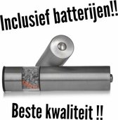 Elektrische peper/Zout Molen - INCLUSIEF BATTERIJEN - Led Licht - Instelbare Maal Grootte - Afsluitbaar - Peper/Zout molen