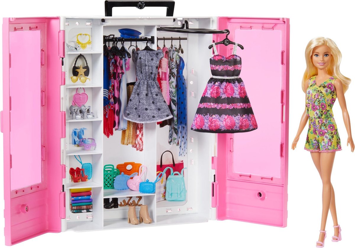 Barbie Fashionistas Ultieme kledingkast en pop Barbiepop | bol.com