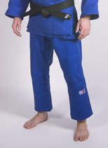 Ippon Gear Fighter, blauwe judobroek voor fighters (Maat: 150)