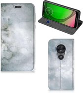 Motorola Moto G7 Play Bookcase Painting Grijs