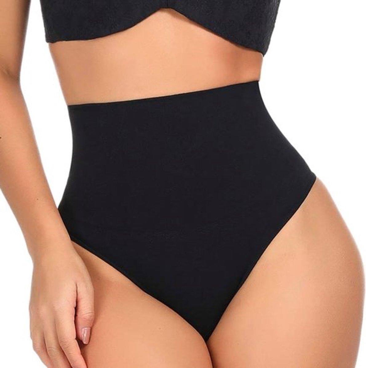 Correctie ondergoed shapewear High waist string zwart maat