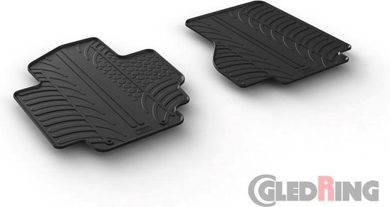 Gledring Rubbermatten passend voor Nissan e-NV200 Van 2014- (T profiel 2-delig + montageclips)