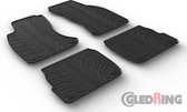 Gledring Rubbermatten passend voor Audi A6 1997-2004 (T profiel 4-delig + montageclips)