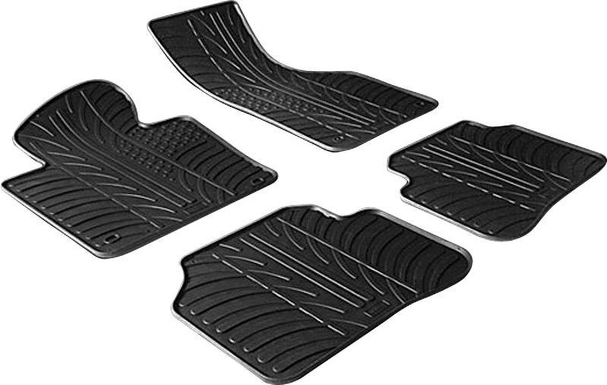Gledring Rubbermatten passend voor Volkswagen Passat 3C 2005-2010 (T profiel 4-delig + montageclips)