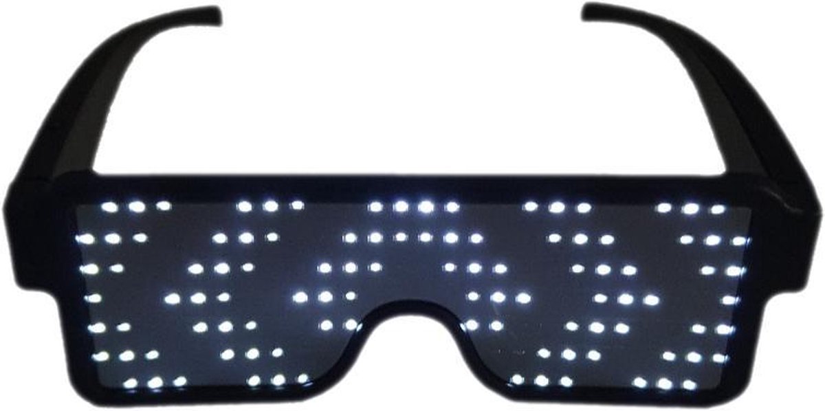 Lunettes LED MyFestivalKit - Classic - blanc