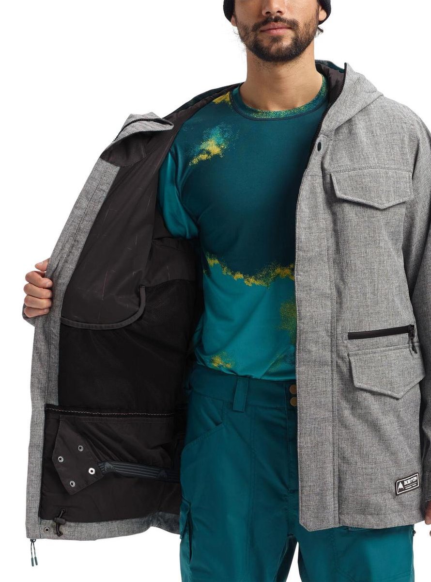 Burton Heren Snowboard Jas Men's Covert 2L Jacket Slim Bog Heather