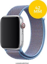 Apple Watch bandje 42 mm Nylon - Blauw - iWatch series 1/2/3/4/5 / 42MM/44 MM