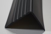 PVC -ANTISLIP TRAPNEUSPROFIEL -ZELFKLEVEND ZWART  P2RGP 50X42 mm X 150 cm X (van 1 stuk )