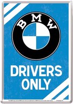 BMW Drivers Only Metalen Postkaart