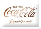 Wandbord - Coca-cola refresh yourself -15x20-