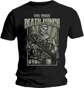 Five Finger Death Punch Heren Tshirt -S- War Soldier Zwart