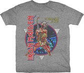 Iron Maiden Heren Tshirt -M- Somewhere In Time Grijs