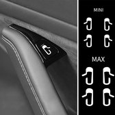 Tesla Model 3 Deurknoppen Stickers Vinyl Labels Auto Accessoires Interieur Deurknop – Wit 8 stuks