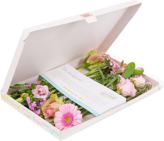 Bloomgift | Roze bloemen | Vrolijk brievenbus cadeau | bol.com