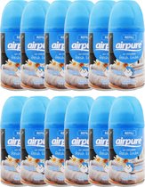 Airpure Freshmatic Navulling Fresh Linnen - 12 x 250ml - voordeelverpakking