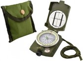 Militaire outdoor kompas in opbergzakje