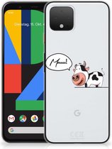 Google Pixel 4 Telefoonhoesje met Naam Cow
