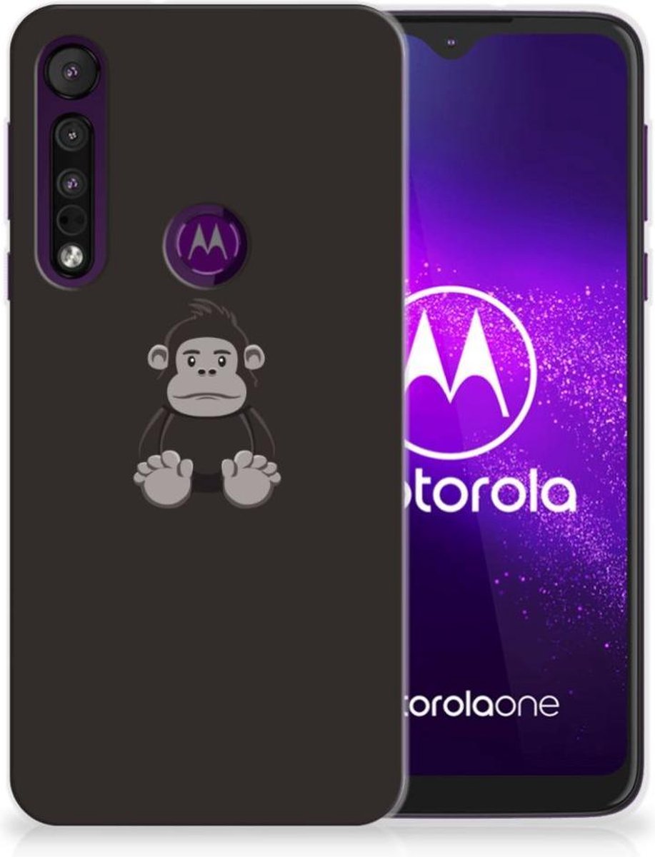 Motorola One Macro Telefoonhoesje met Naam Gorilla