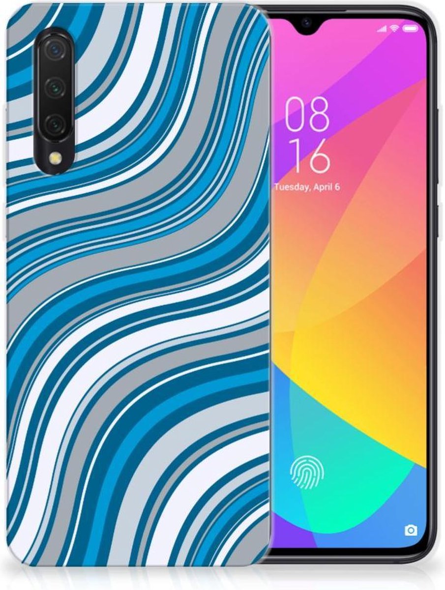 Xiaomi Mi 9 Lite TPU bumper Waves Blue