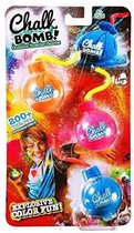 Kids World - 200+ Worpen - Gooi Krijt bommen! Explosieve Kleur Zak Poeder - 3-pack - Speelgoed 6+