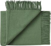 Plaid groen van 100% wol, kleur Meadow Green