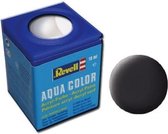 Revell Aqua  #6 Tar Black (teerzwart) - Matt - RAL9021 - Acryl - 18ml Verf potje