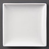 Assiettes carrées Olympia Whiteware | 24x24 cm | 12 pièces