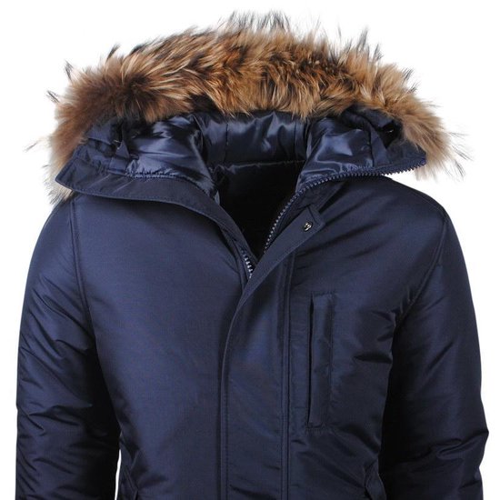 | Montazinni Heren Parka Winterjas met bontkraag | Montazinni Heren Parka Winterjas met bontkraag