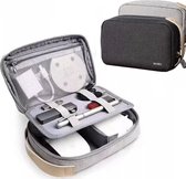Universele Gadget & Kabel Organiser Opbergtas | Waterdicht & Shockproof | Dubbellaags | Voor Ipad, Oplader, E-reader, Kabels, Tablet & Laptop Accessoires | Cadeau voor man & vrouw | Zwart