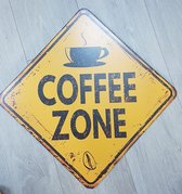 Tekstplaatje coffee zone