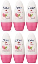 6 x Dove Women Go Fresh Pomegrate - 50 ml - Deodorant - Voordeelverpakking