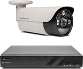 1x Pro Bullet Beveiligingscamera set met Sony 5MP Cmos 4x zoom