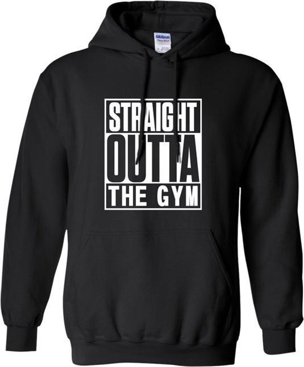 Hoodie sweater | Fitness | Straight outta the gym | Maat Medium