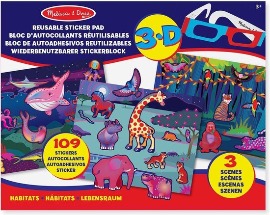 Foto: Melissa doug reusable stickerboek dieren