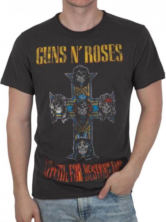 Amplified T-shirt Guns 'N Roses "Appetite For Destruction Tour" Houtskool |  bol.com