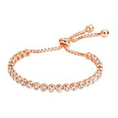 Velini jewels -BR3046R -Armband -925 Zilver rosé -Cubic Zirkonia