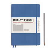 Leuchtturm notitieboek medium pastel blauw ruit