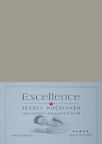 Excellence Jersey Hoeslaken - Litsjumeaux XL - 200x200/210 cm - Taupe