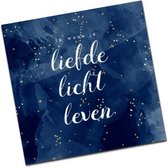 Christelijke Minikaart Kerst - Liefde, Licht, Leven - DagelijkseBroodkruimels