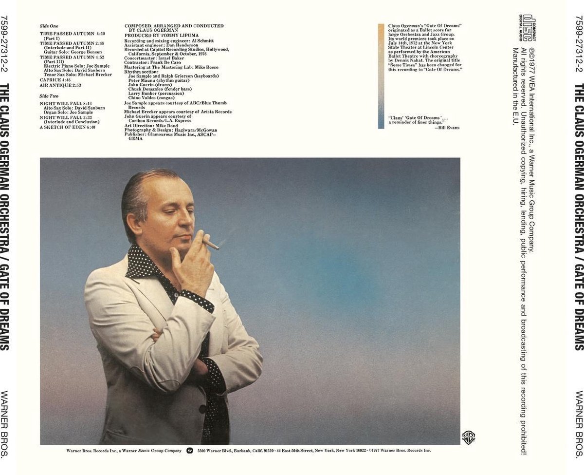 Gate Of Dreams, Claus Ogerman CD (album) Muziek